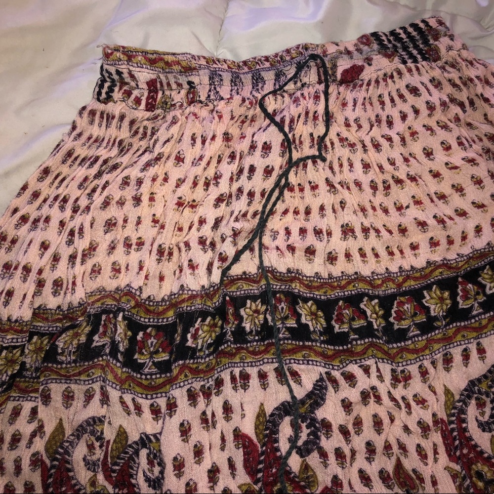 Patterned Maxi Skirt